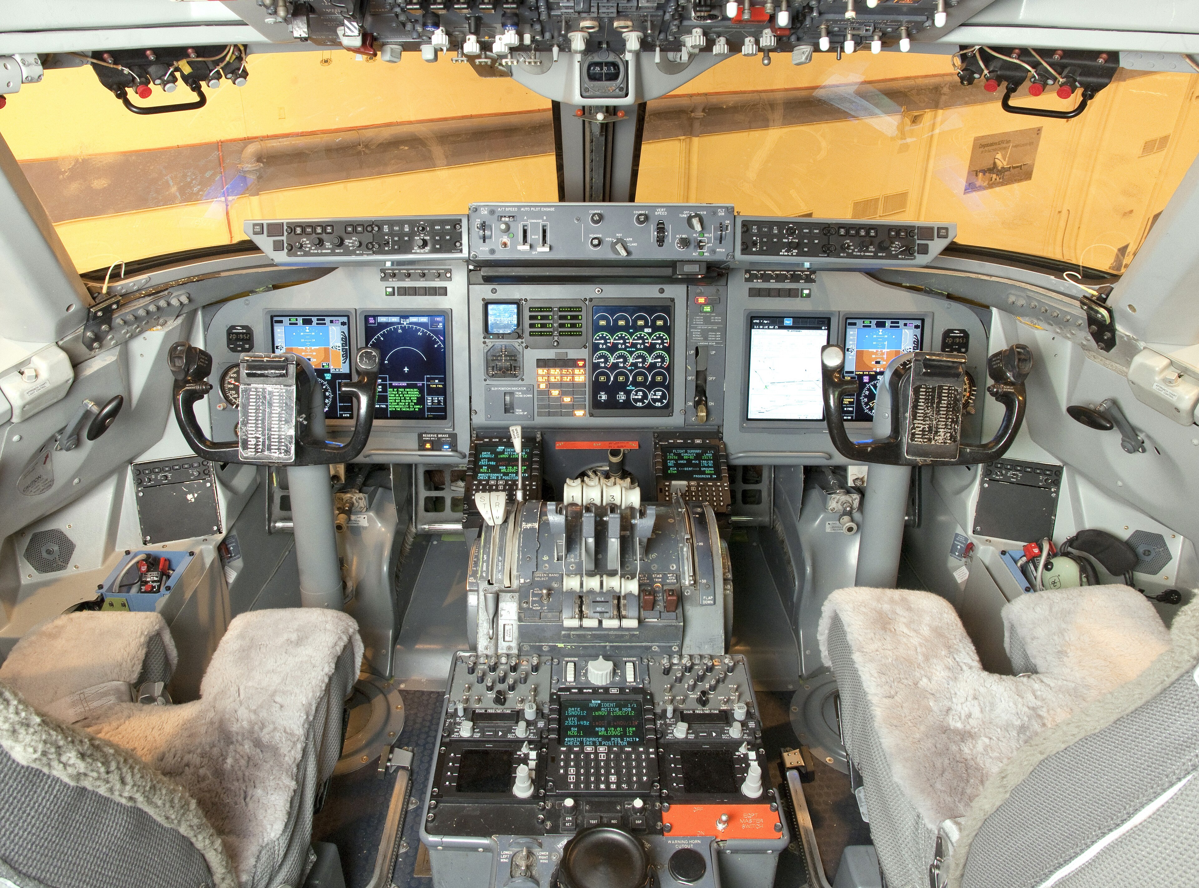 airplane cockpit